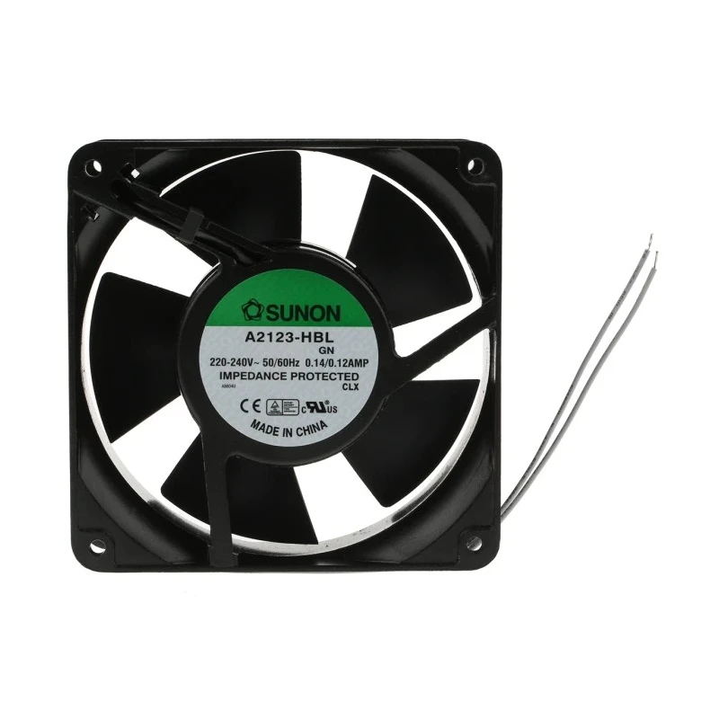 Sunon AC Ball Bearing Axial Fan 230V AC 22W 190.5 m³/h Airflow 120 mm Frame A2123-HBL.GN
