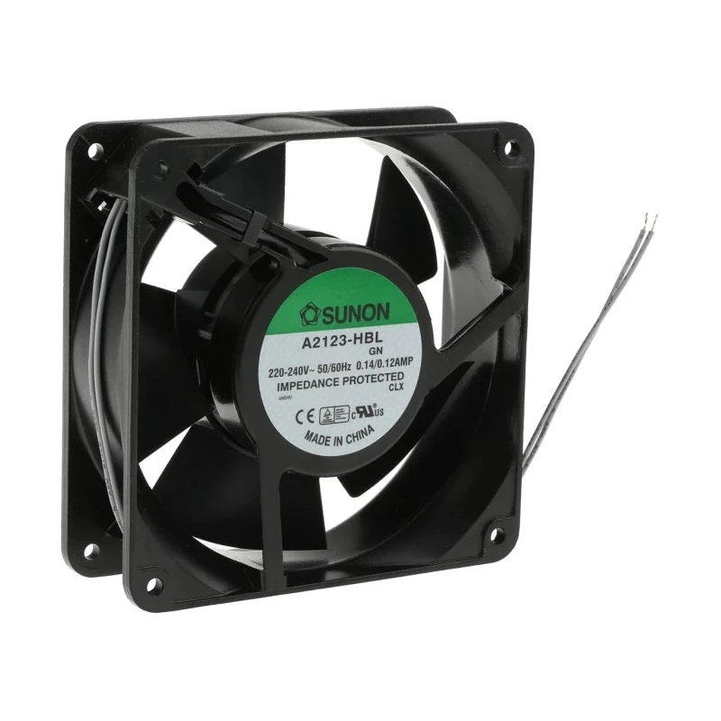 Sunon AC Ball Bearing Axial Fan 230V AC 22W 190.5 m³/h Airflow 120 mm Frame A2123-HBL.GN