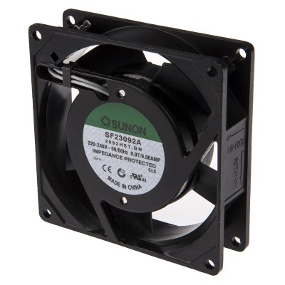 Sunon SF Series Axial Fan 230V AC 14W 49.3 m³/h 60mA Sleeve Bearing 92 mm SF23092A/2092HST.GN