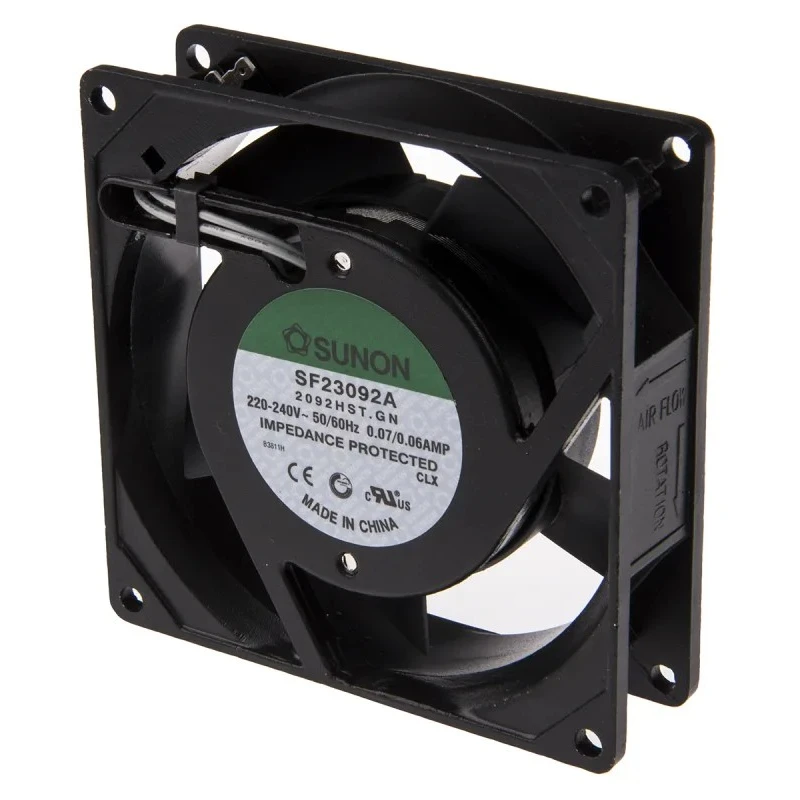 Sunon SF Series Axial Fan 230V AC 14W 49.3 m³/h 60mA Sleeve Bearing 92 mm SF23092A/2092HST.GN