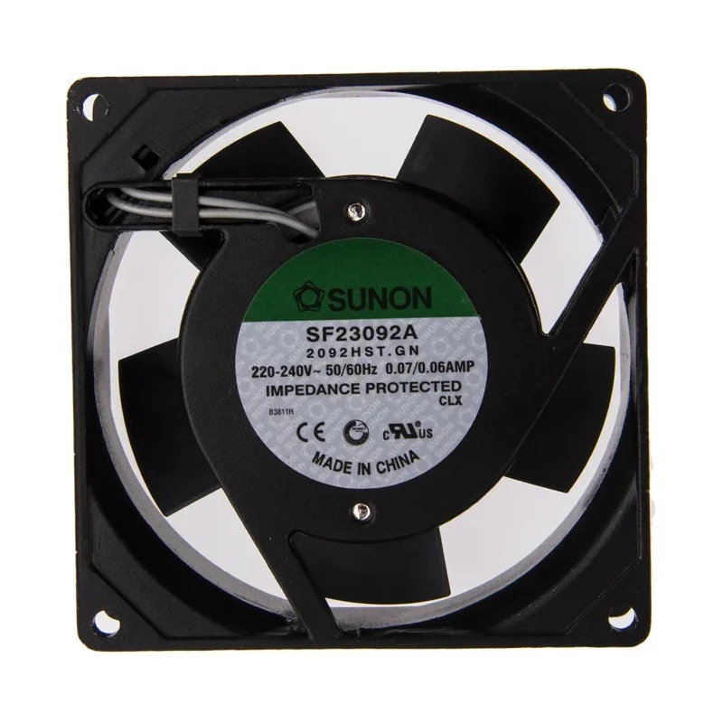 Sunon SF Series Axial Fan 230V AC 14W 49.3 m³/h 60mA Sleeve Bearing 92 mm SF23092A/2092HST.GN