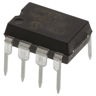 Microchip 8 bit PIC Microcontroller PIC12F629-I/P, 20 MHz, 128B Flash, 8-Pin PDIP PIC12F629-I/P