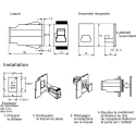 Southco Acetal Plastic Push Latch 19mm Length 13mm Width 120N Maximum Force E4-10-201-10