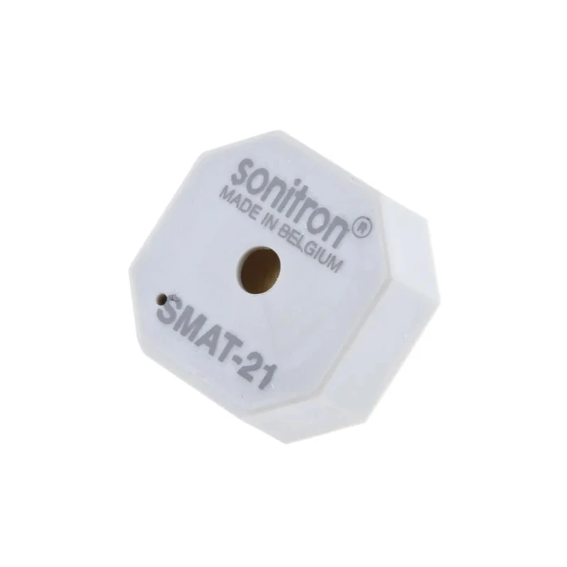 Sonitron 90 dB Through Hole Continuous External 9.5 mm Height 21 mm Length Piezo Buzzer Component SMAT-21-P10