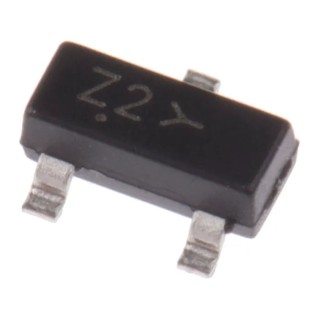 onsemi 1.51 V Zener Diode Single 300 mW Surface Mount 3-Pin SOT-23 BZX84C5V1LT1G