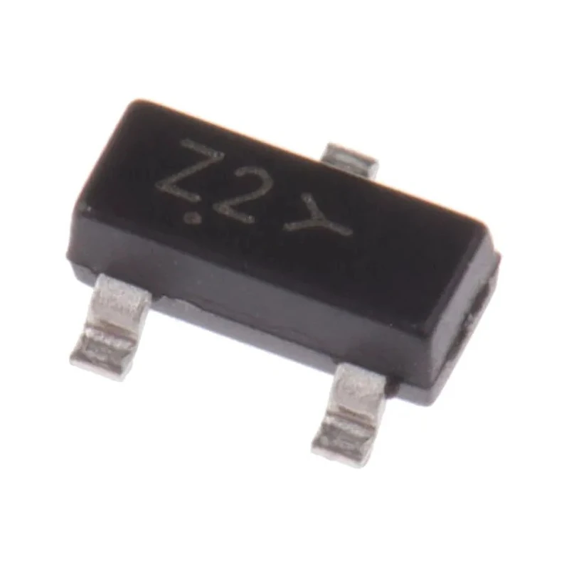 onsemi 1.51 V Zener Diode Single 300 mW Surface Mount 3-Pin SOT-23 BZX84C5V1LT1G