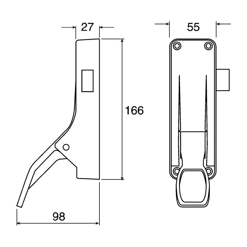 Briton Fire Door Push Bar Stainless Steel Compatible with Double Doors 1438SE