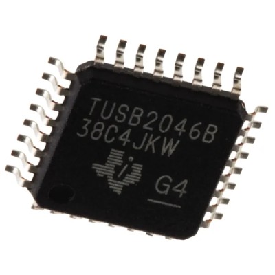 Texas Instruments 5-Channel 12 Mbps USB 2.1 Transceiver IC, 3.3 V to 3.6 V Voltage, 32-Pin LQFP TUSB2046BVF