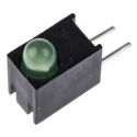 Dialight Green Right Angle PCB LED Indicator 5 mm T-1 3/4, Single Colour, 1 LED, 1.9 V, 30 mA MAX, 80 mW Power 551-1307F