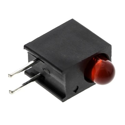 Dialight Red Right Angle PCB LED Indicator 5 mm (T-1 3/4), Single Colour, 1 LED, 1.7 V 551-1107F