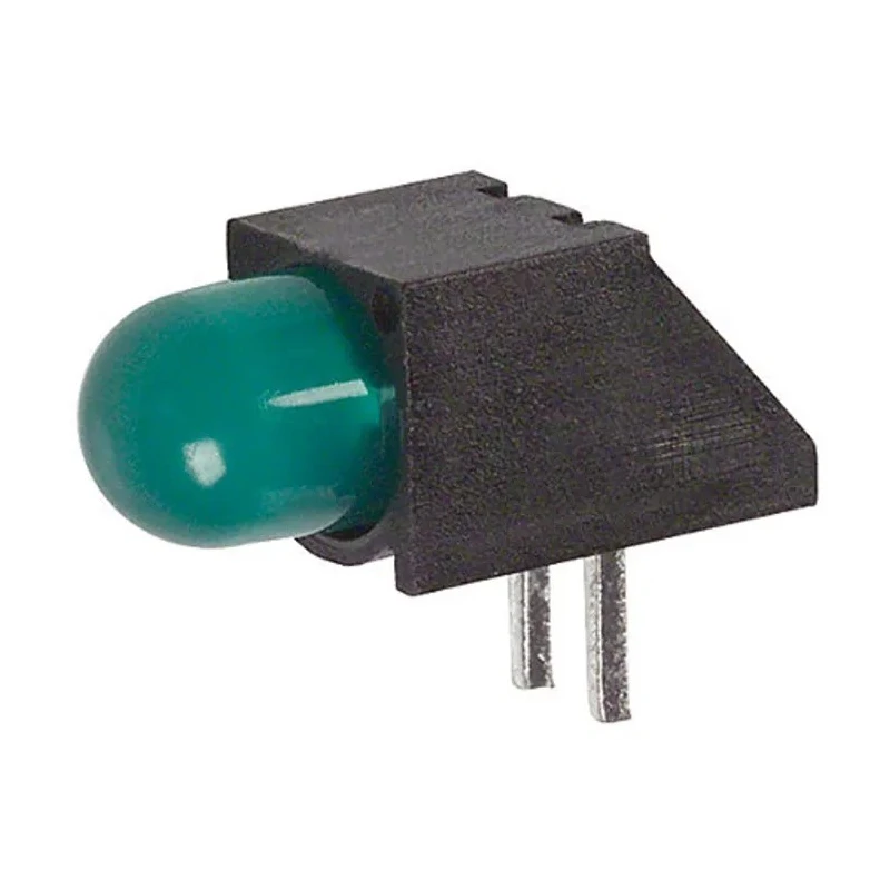 Dialight Yellow Right Angle PCB LED Indicator 5 mm (T-1 3/4), 1 LED, 7.5 V, Single Colour 550-0807F