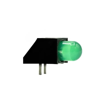 Dialight Green Right Angle PCB LED Indicator 5 mm 1 LED 7.5 V Single Colour 550-0707F