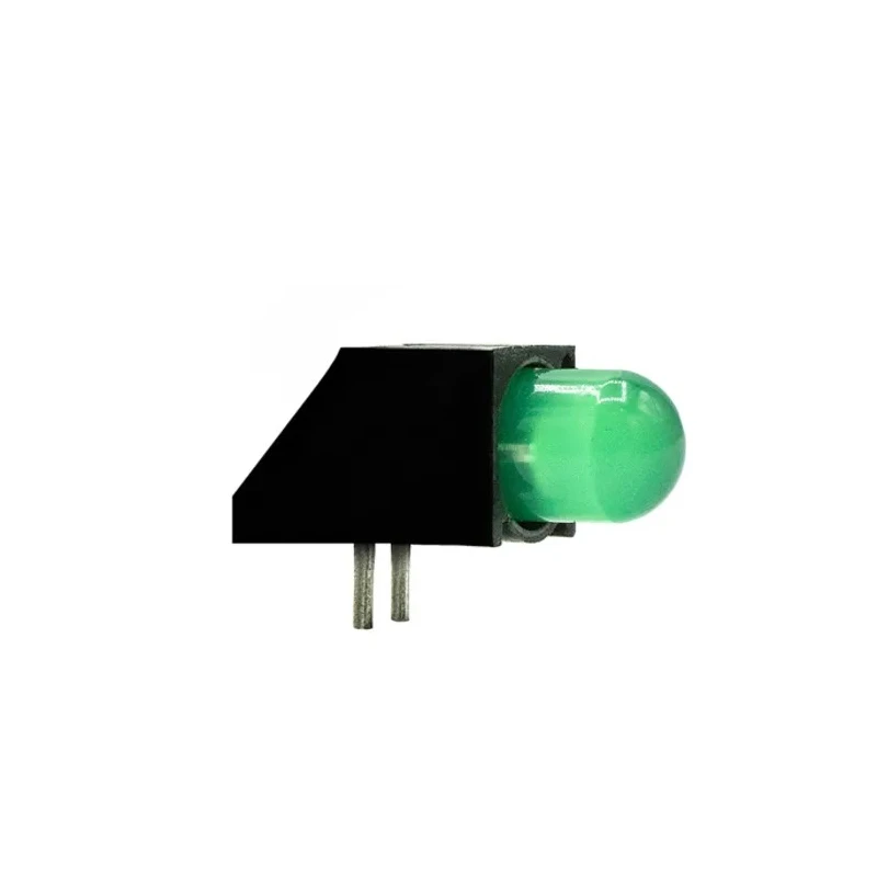 Dialight Green Right Angle PCB LED Indicator 5 mm 1 LED 7.5 V Single Colour 550-0707F
