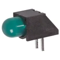 Dialight Green Right Angle PCB LED Indicator 5 mm 1 LED 7.5 V Single Colour 550-0707F