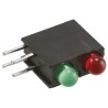 Dialight Green, Red Right Angle PCB LED Indicator 5 mm (T-1 3/4), 2 LEDs 2.2 V Multicolour 553-0212-200F