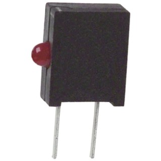Dialight Red Right Angle PCB LED Indicator 5 mm (T-1 3/4), 1 LED, 2V Forward Voltage 555-2001F