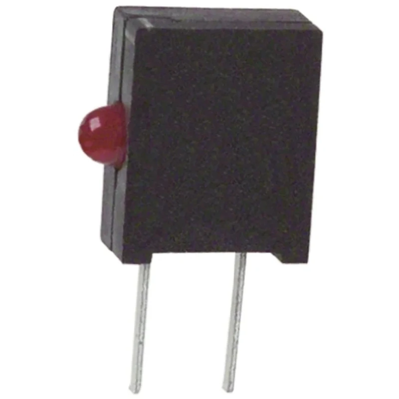 Dialight Red Right Angle PCB LED Indicator 5 mm (T-1 3/4), 1 LED, 2V Forward Voltage 555-2001F