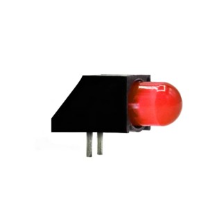 Dialight Red Right Angle PCB LED Indicator 5 mm (T-1 3/4), 1 LED 2.55 V Single Colour 550-5107F