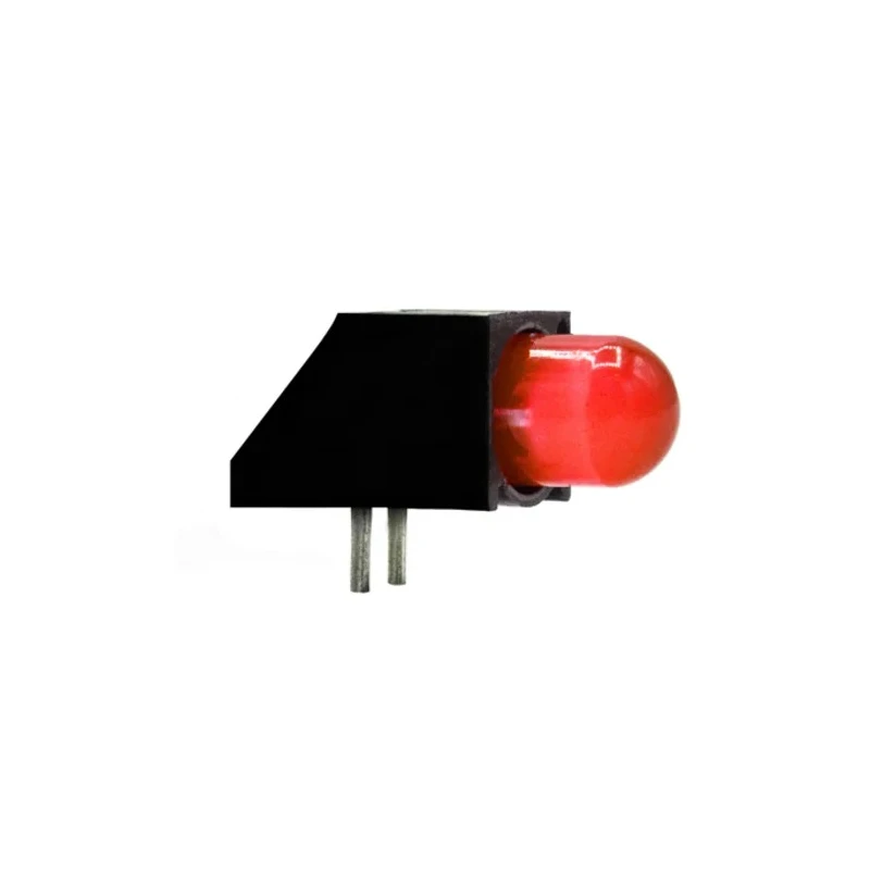 Dialight Red Right Angle PCB LED Indicator 5 mm (T-1 3/4), 1 LED 2.55 V Single Colour 550-5107F