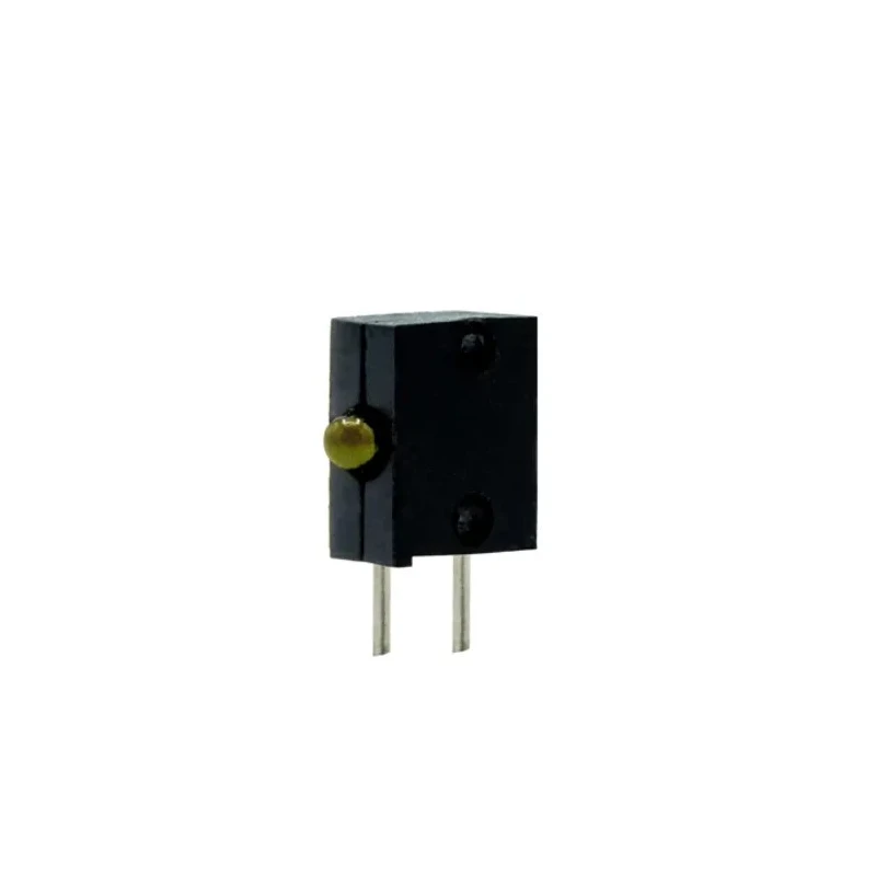 Dialight Yellow Right Angle PCB LED Indicator 5 mm (T-1 3/4), 1 LED, 3 V, Diffused Lens, Through Hole Mount 555-2401F