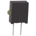 Dialight Yellow Right Angle PCB LED Indicator 5 mm (T-1 3/4), 1 LED, 3 V, Diffused Lens, Through Hole Mount 555-2401F
