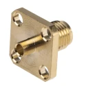 RS PRO Coaxial Connector Flange Female SMA 50 Ω Straight Body Solder 546-3175