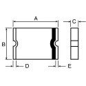 Littelfuse 0.1 A Resettable Fuse 30V DC Surface Mount Technology SMT Footprint 3225 MICROSMD010F-2