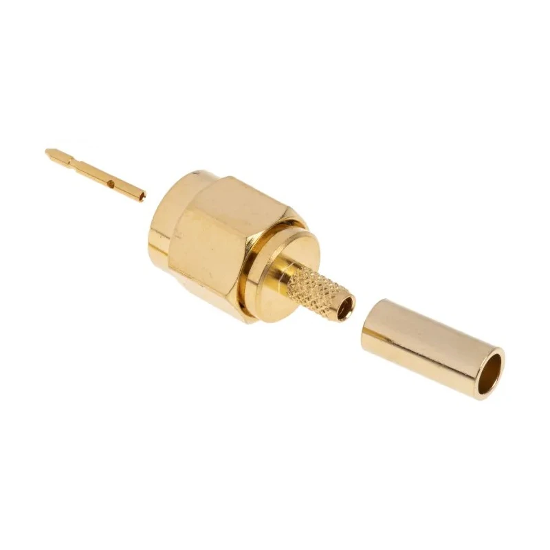 RS PRO Coaxial Connector Cable Male SMA 50 Ω Straight Body Crimp RG-174U 6 GHz 546-3210