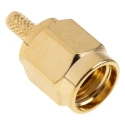RS PRO Coaxial Connector Cable Male SMA 50 Ω Straight Body Crimp RG-174U 6 GHz 546-3210