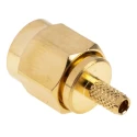 RS PRO Coaxial Connector Cable Male SMA 50 Ω Straight Body Crimp RG-174U 6 GHz 546-3210
