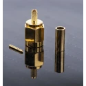 RS PRO Coaxial Connector Cable Male SMA 50 Ω Straight Body Crimp RG-174U 6 GHz 546-3210