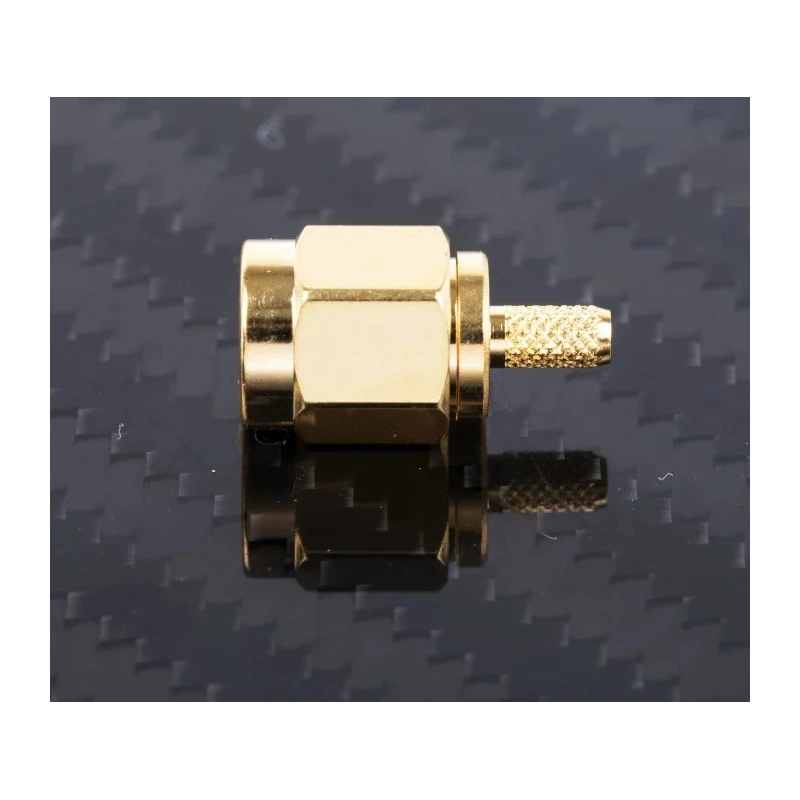 RS PRO Coaxial Connector Cable Male SMA 50 Ω Straight Body Crimp RG-174U 6 GHz 546-3210