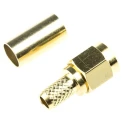 RS PRO Coaxial Connector Cable Male SMA, 50 Ω, 12.4 GHz, Straight Body Crimp Termination RG142U Cable Type 546-3226
