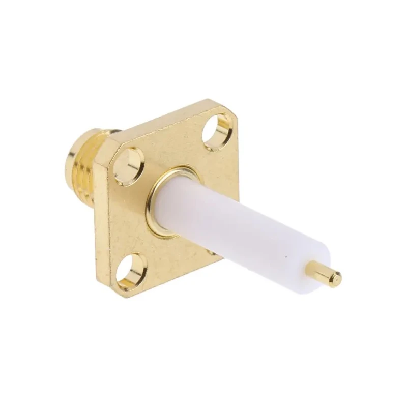RS PRO Coaxial Connector Flange Female SMA, 50 Ω, Straight Body Solder 546-3181