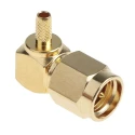 RS PRO Coaxial Connector Cable Male SMA, 50 Ω, Right Angle Body Crimp 546-3248