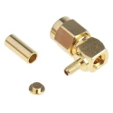 RS PRO Coaxial Connector Cable Male SMA, 50 Ω, Right Angle Body Crimp 546-3248