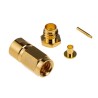 RS PRO Coaxial Connector Cable Male SMC, 50 Ω, Straight Body Clamp 546-3428