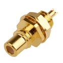 RS PRO Coaxial Connector Panel Mount Female SMC, 50 Ω Impedance, Straight Body, Solder Termination 546-3440