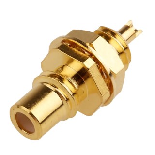 RS PRO Coaxial Connector Panel Mount Female SMC, 50 Ω Impedance, Straight Body, Solder Termination 546-3440