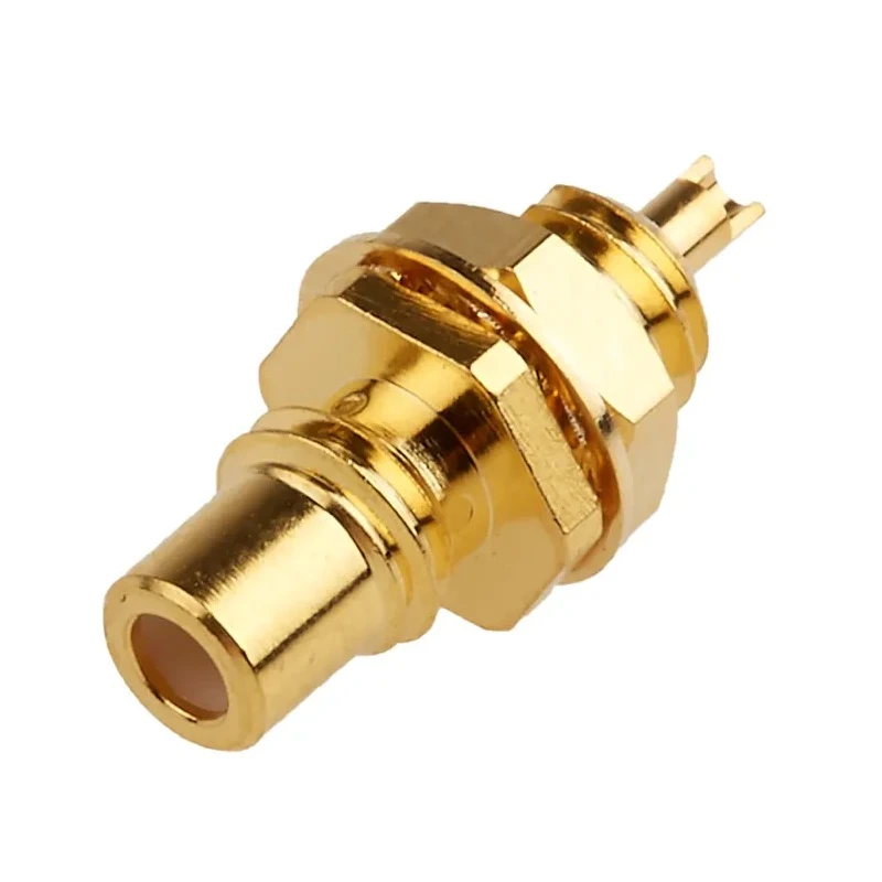 RS PRO Coaxial Connector Panel Mount Female SMC, 50 Ω Impedance, Straight Body, Solder Termination 546-3440