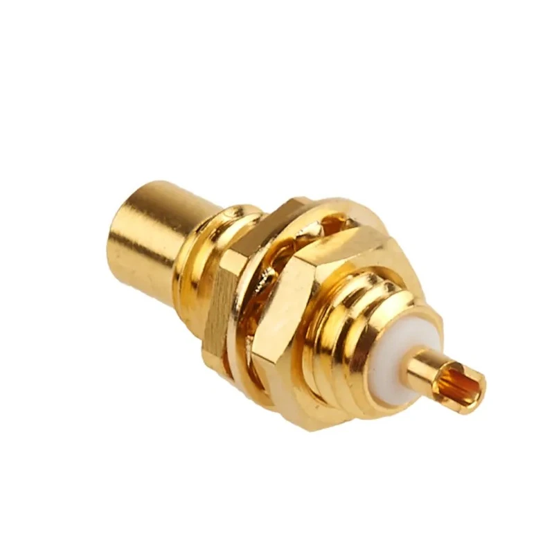 RS PRO Coaxial Connector Panel Mount Female SMC, 50 Ω Impedance, Straight Body, Solder Termination 546-3440