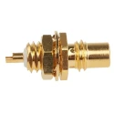 RS PRO Coaxial Connector Panel Mount Female SMC, 50 Ω Impedance, Straight Body, Solder Termination 546-3440
