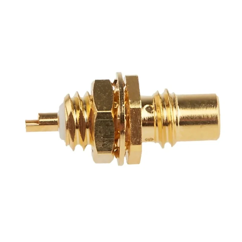 RS PRO Coaxial Connector Panel Mount Female SMC, 50 Ω Impedance, Straight Body, Solder Termination 546-3440