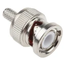 RS PRO Coaxial Connector Cable Male BNC, 50 Ω, Straight Body Crimp 546-3563
