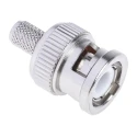 RS PRO Coaxial Connector Cable Male BNC 75 Ω Straight Body Crimp 546-3579