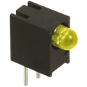 Dialight Yellow Right Angle PCB LED Indicator 5 mm (T-1 3/4), 1 LED, 7.5 V, Single Colour 551-0707F