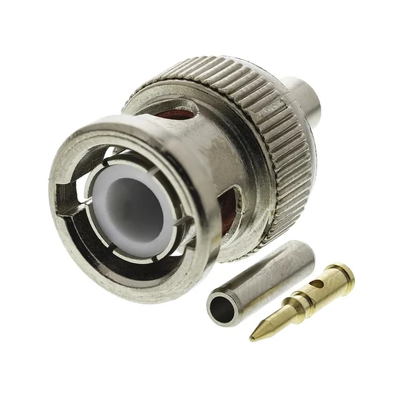 RS PRO Coaxial Connector Cable Male BNC, 50 Ω, Straight Body Crimp 546-3793