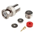RS PRO Coaxial Connector Cable Male BNC 50 Ω Straight Body Clamp 546-3816