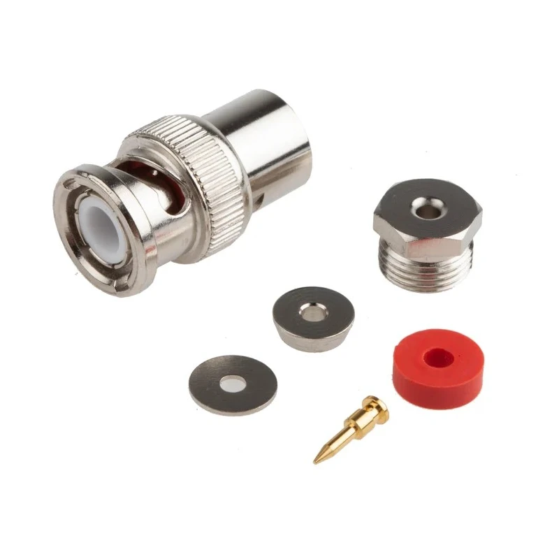 RS PRO Coaxial Connector Cable Male BNC 50 Ω Straight Body Clamp 546-3816