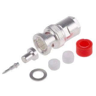 RS PRO Coaxial Connector Cable Male BNC, 75 Ω, Straight Body Clamp 546-4308